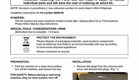TENNANT T16 INSTRUCTION BULLETIN Pdf Download | ManualsLib