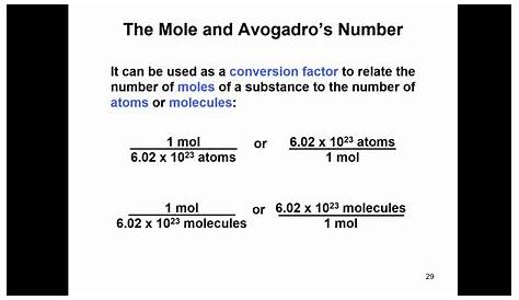 The Mole and Avogadro's Number - YouTube