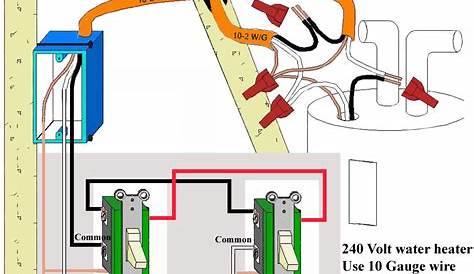 baseboard heater wiring diagram 240v