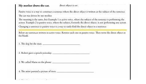Direct And Indirect Objects Worksheets - Esl Math Worksheets Pdf