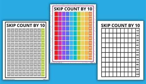 skip count by 2 chart