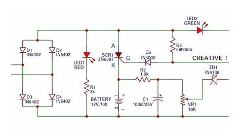 Simple Battery Diagram - Simple Battery Monitor Circuit - These