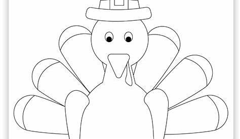 Free Printable Turkey Coloring Page - Pjs and Paint