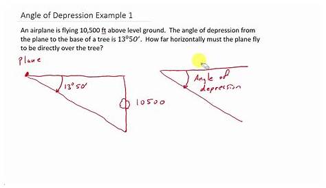 Angle Of Depression Word Problem Example 1 - YouTube