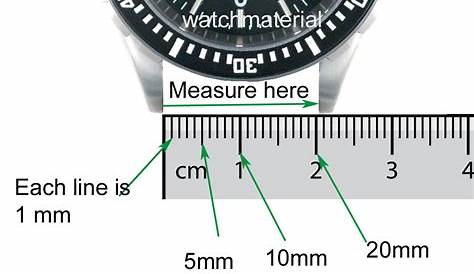 watch band size chart