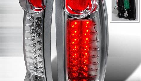 Cadillac Escalade 1999-2000 Chrome LED Tail Lights by Spec-D - LT