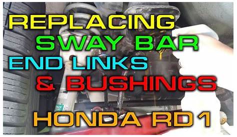 Honda CRV RD1 - Replacing the rear sway bar end links and bushings