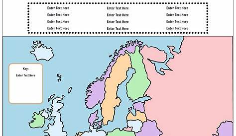 geography of europe worksheet