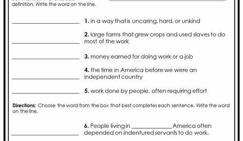 resistance to slavery worksheets answers