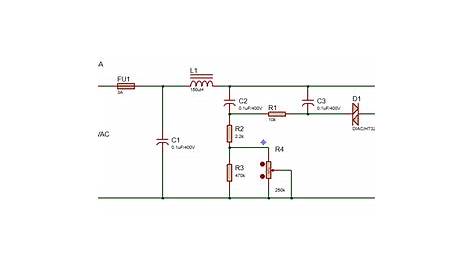 dimmer diagrama circuito