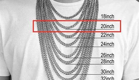 gold chain thickness chart