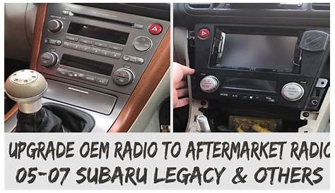 how to remove 2005 subaru outback radio