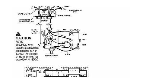broan bathroom fan wiring diagram