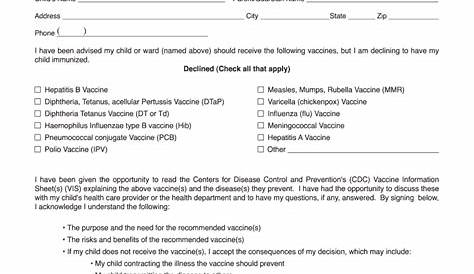 sample religious exemption letter for vaccines nj