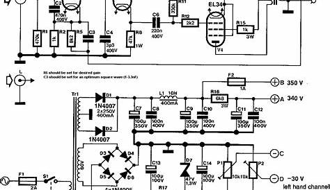el84 push pull amplifier schematic