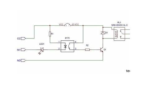 opto isolated relay schematic