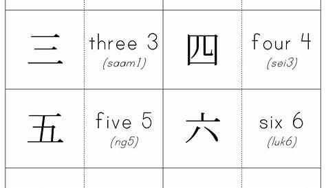 Preschool Chinese Numbers 1 10 Worksheet Pdf | schematic and wiring diagram