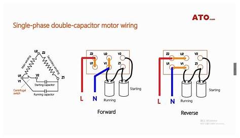 forward reverse single phase motor diagram