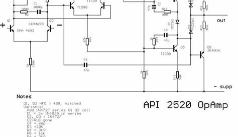api 2520 op amp schematic