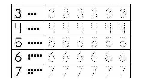number tracing worksheet for preschoolers