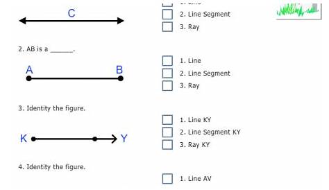 line segments worksheets