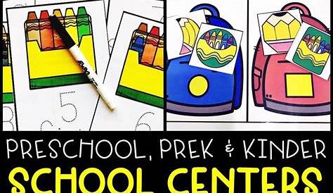 kindergarten center activities and printable