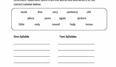 Free Printable Open And Closed Syllable Worksheets - Free Printable A To Z