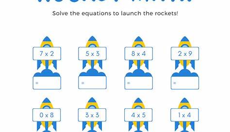 rocket math multiplication facts worksheets