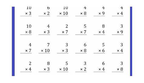 grade 3 multiplication worksheet