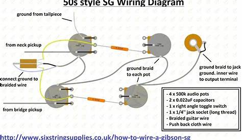 wiring diagram for Gibson SG