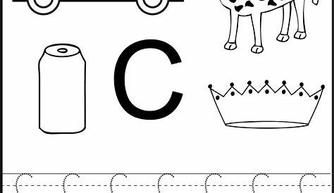 preschool worksheet letter c