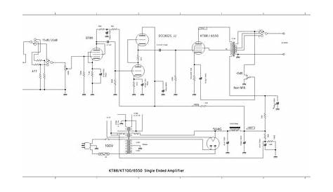 kt88 single ended amplifier schematic