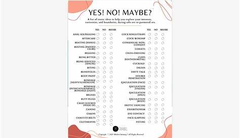 yes no maybe chart