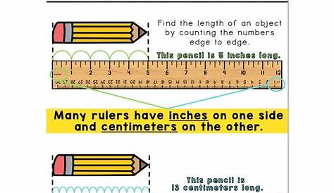 Lucky to Learn Math - Unit 7 - Measurement - Anchor Chart - Using A