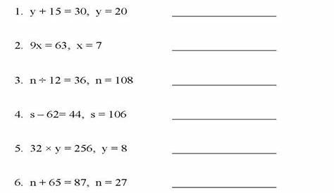 Basic Algebra Worksheets Year 10 - anicianews