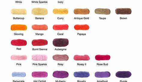 hobby lobby i love this yarn color chart