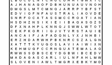 hard word search printables