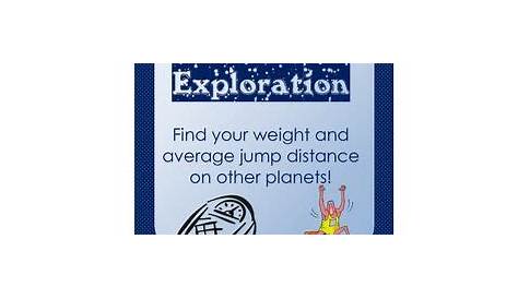 gravity exploration worksheet