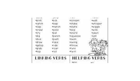 grammar worksheet verbs
