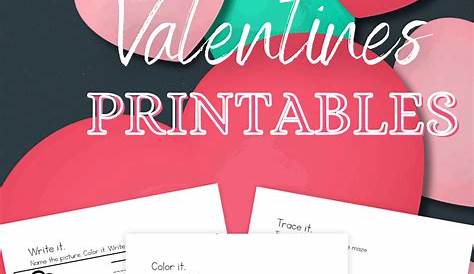 Free Printable Valentine Worksheets for Preschoolers