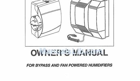 autoflo 2500 humidifier owner's manual