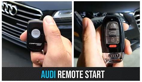 Audi Remote Start with Compustar PRO R3 + Factory Remote! - YouTube
