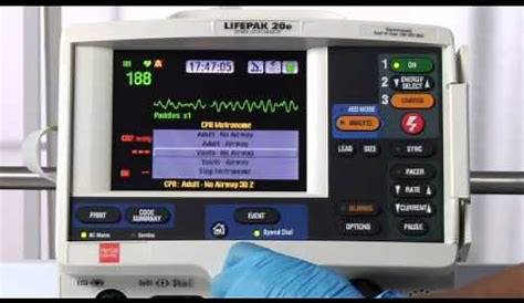LIFEPAK 20/20e Defibrillator/Monitor Manual Mode - YouTube