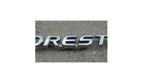 Subaru Forester rear emblem badge decal logo symbol OEM Factory Genuine