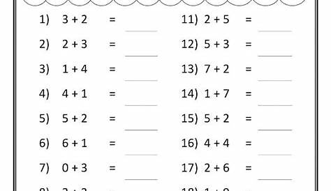 Addition Worksheets | First grade math worksheets, Math subtraction