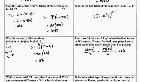 Arithmetic Sequence Practice Worksheet — db-excel.com