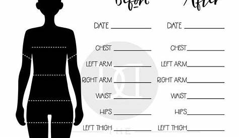 women's printable body measurement chart