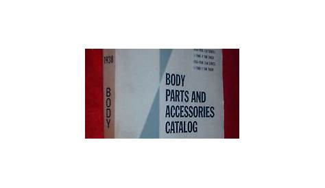 1938-1969 CHEVROLET CAR AND TRUCK BODY PARTS CATALOG / MANUAL / BOOK