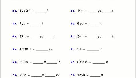 metric conversion 5th grade worksheet