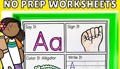 ASL Alphabet Worksheets Preschool | Made By Teachers
